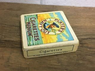 RARE VINTAGE PLAYERS NAVY CUT CIGARETTE MUSIC BOX MADE FROM WOOD ORDER 3