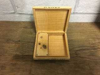 RARE VINTAGE PLAYERS NAVY CUT CIGARETTE MUSIC BOX MADE FROM WOOD ORDER 4
