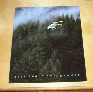 Bell 206 Lt Twinranger Helicopter Sales Brochure 1993