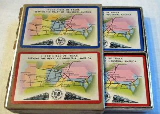 Vintage B&o Railways Playing Cards Double Deck 52 Cards Each With 2 Extra