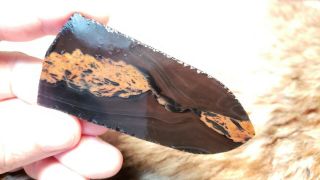 Red Ribbon Obsidian Flint Knapping Primitive Skinning Knife Preform Blade Blank
