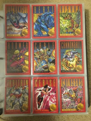 1993 Marvel X - Men Series 2 Trading Cards Complete Base Set,  1 - 100 Nm/m - Skybox