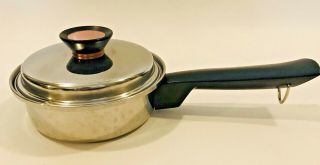 Vintage Duncan Hines 1 Quart Sauce Pan Stainless Steel 3 Ply 18 - 8 6.  75 Inch