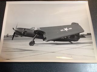 2561 Photo Vintage Aircraft Us Navy Ww2 Era Silver Gel