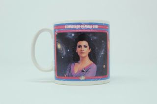 Vintage 1992 Star Trek The Next Generation Counselor Deanna Troi Coffee Tea Mug