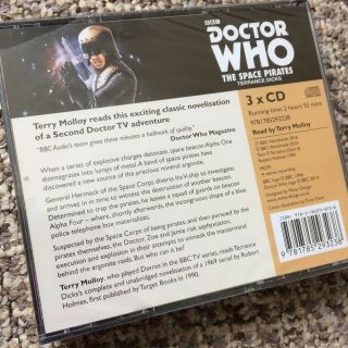 DOCTOR WHO: THE SPACE PIRATES - CD Audiobook Novelisation & Audio Book 3