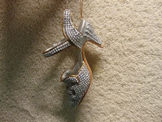 Mma Ny Metropolitan Museum Art Mini Shoe Ornament Shimmering Silver Ladies