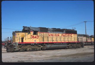 Rail Slide - Up Union Pacific 3643 Salt Lake City Ut 8 - 27 - 1988