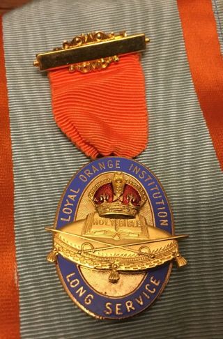 Vintage Loyal Orange Institute Collarette With Badges 2
