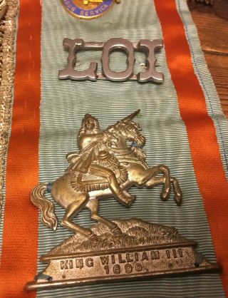 Vintage Loyal Orange Institute Collarette With Badges 3