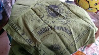 Harley Davidson Collectibles Hankerchief Salute The Military 2010 Made In Usa Ol
