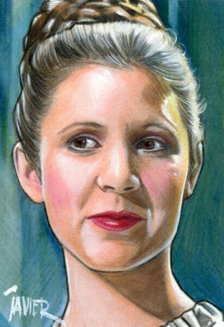 Star Wars Princess Leia Organa Hope Sketch Card Aceo Art 1/1