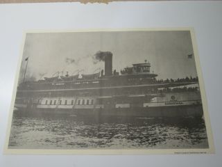 Ss Canadiana Passenger Vessel 1910 To 1956 From Buffalo Ny To Crystal Beach Can.