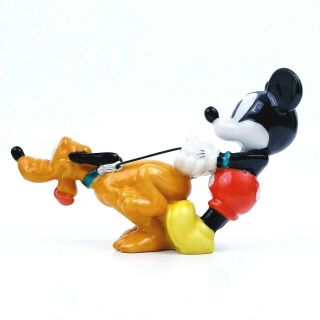 Vintage Walt Disney Mickey Mouse And Goofy Porcelain Figurine 2