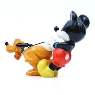 Vintage Walt Disney Mickey Mouse And Goofy Porcelain Figurine 3