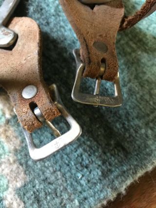 Youth/ladies Western Spurs With North And Judd Anchor Stamp On The Buckles