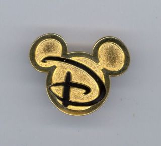 Wdw Walt Disney World Gold Mickey Mouse Icon Script Letter D Cast Le 500 Pin