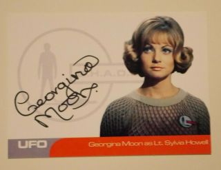 Ufo Autograph Card Georgina Moon As Lt Sylvia Howell Gm1