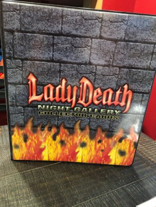 Binder Sale: Album For Lady Death Night Gallery Cards By Comic Images 1999