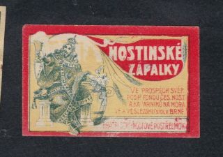 Ae Old Matchbox Label Czechoslovakia Mmmm20 Man