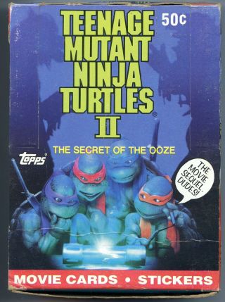 Teenage Mutant Ninja Turtles Movie Series 2 Card Box 36 Packs Topps