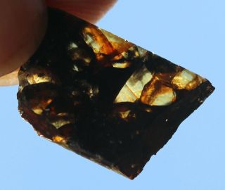 Admire Pallasite Meteorite,  1.  5 grams,  Crystals,  Kansas 2