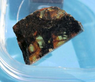 Admire Pallasite Meteorite,  1.  5 grams,  Crystals,  Kansas 4