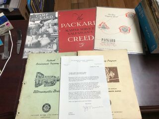 Packard Catalogs Salesman Books Training Books Camp Packard 1944 1945
