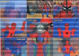 Spider - Man Animated Series Lenticular Card Set L1 Thru L9