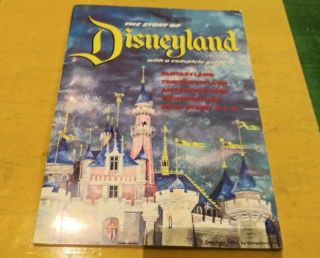 Vintage Disneyland Literature Brochure 1955 Story Of Disneyland Guide Book