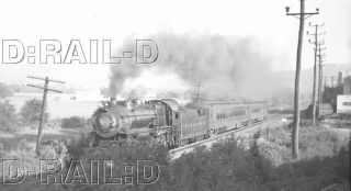 9d013 Rp/negative 1940s/50s Pennsylvania Railroad 2 - 8 - 0 Locomotive 1073