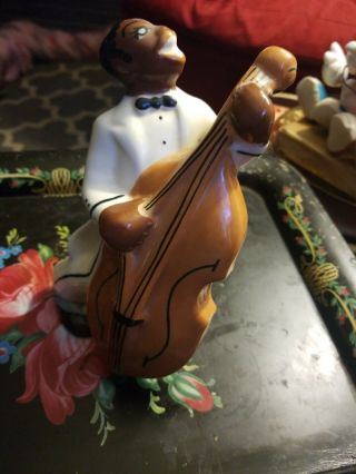 Vintage African American Porcelain Figurine Jazz Orchestra