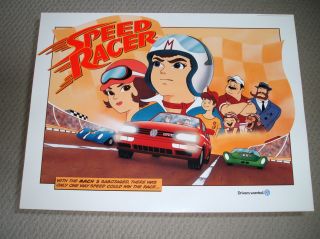Vintage 1996 Speed Racer Poster Gti Volkswagen Drivers Wanted Advertising