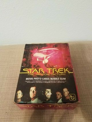 Star Trek The Motion Picture 1979 Topps Trading Card Box 36 Packs - Read Desc
