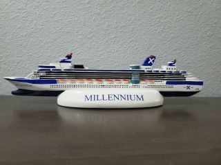 Celebrity X Millennium Cruise Ship Model Travel Souvenir Resin 11 "