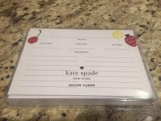Kate Spade York Pretty Pantry Recipe Card Refills (40) Fruits & Veggies -