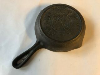 Vintage Quality Ware Size 0 Griswold Cast Iron Skillet Fry Pan Erie