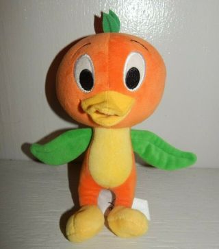 Rare Disney Orange Bird 8 " Plush Florida Orange Commision Stuffed Animal Euc