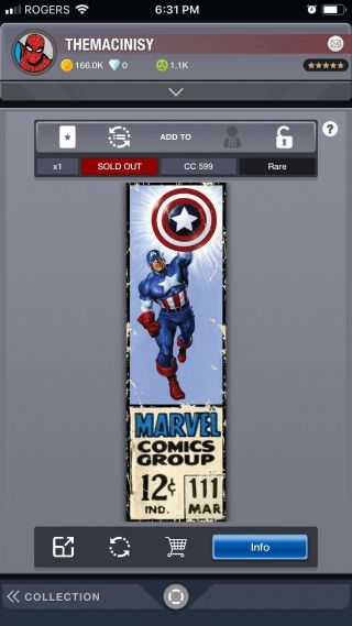 Topps Marvel Collect Captain America Corner Box