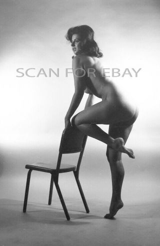 Nude 35mm Negative Busty Woman Vintage 1950 