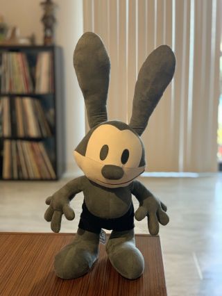 Oswald The Lucky Rabbit Plush.  Rare Disney Store Exclusive 2008