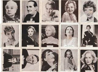 59 Wills World Renowned cigarette trading cards Famous Film Stars 3
