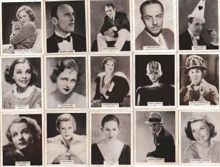 59 Wills World Renowned cigarette trading cards Famous Film Stars 5