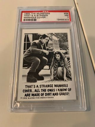 1964 The Munsters Card 69 Psa 7