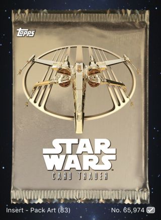 Star Wars Card Trader: RARE TIER A Pack Art - X - Wing 83cc 2