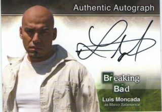 Breaking Bad Better Call Saul Luis Moncada Aka Marco Salamanca Autograph Card