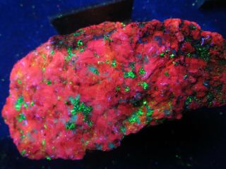 Franklin Fluorescents : Calcite And Willemite : Franklin,  Jersey
