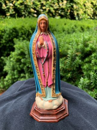 Vintage Madonna Virgin Mary Statue Figure Italy