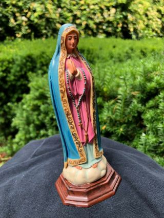 Vintage Madonna Virgin Mary Statue Figure Italy 2