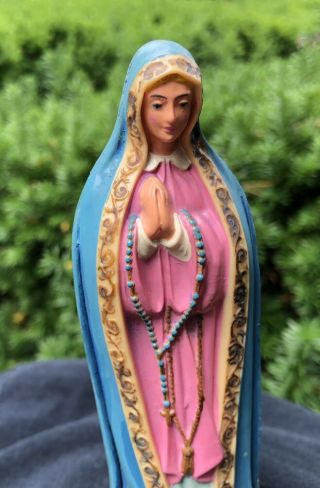 Vintage Madonna Virgin Mary Statue Figure Italy 3